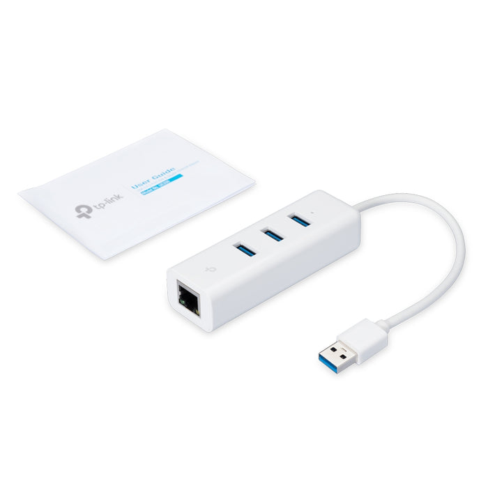 TP-Link 3-Port Hub & Gigabit Ethernet Adapter | UE330