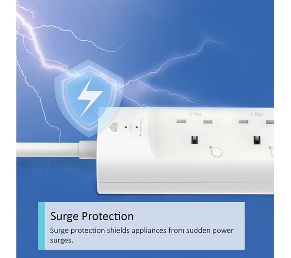 TP-Link Kasa KP303 3-Socket Smart WiFi Extension Lead