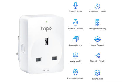 TP-Link Tapo Mini Smart Plug Energy Monitoring- 2-Pack