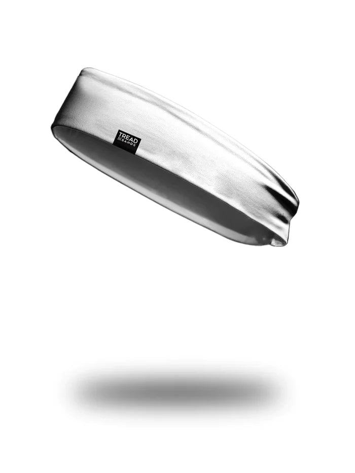 Treadbands All Season Contoured Headband Accessories Treadbands White