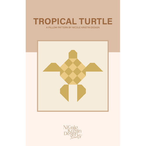 Tropical Turtle Pillow