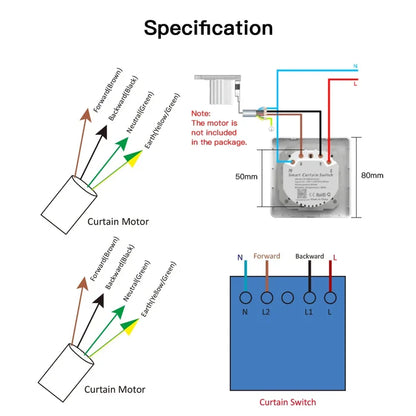 Curtain switch wiring diagram.