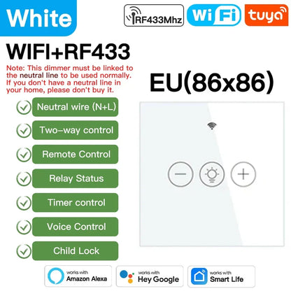 EU White Dimmer N L