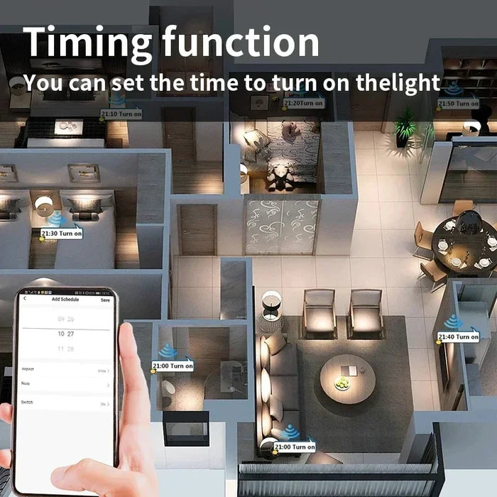 Smart home lighting control.