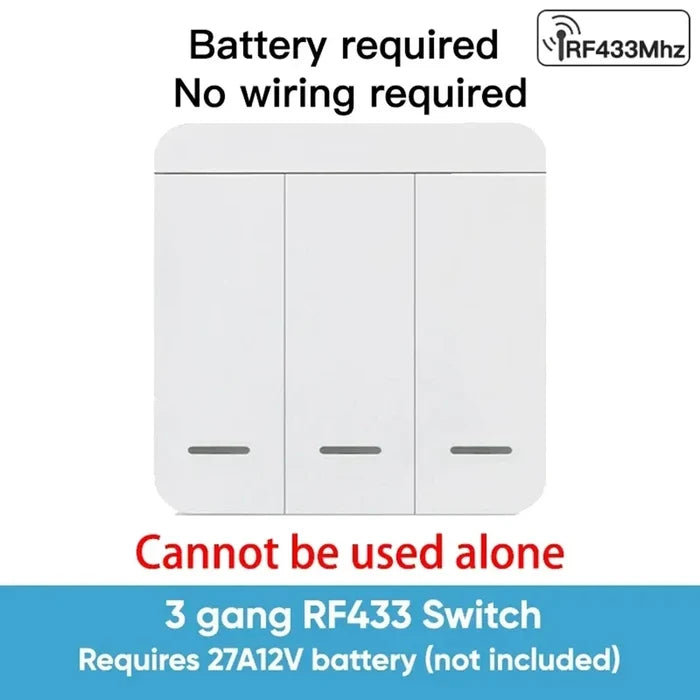 3gang RF433 remote