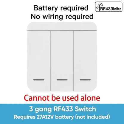 3gang RF433 remote