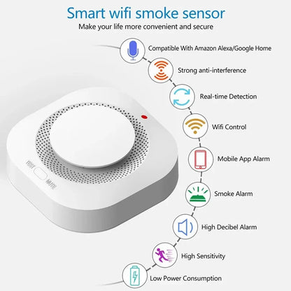 Smart wifi smoke sensor.