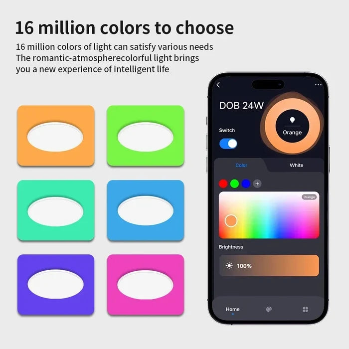 Smart light control interface.