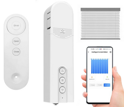 Automated curtain control system.
