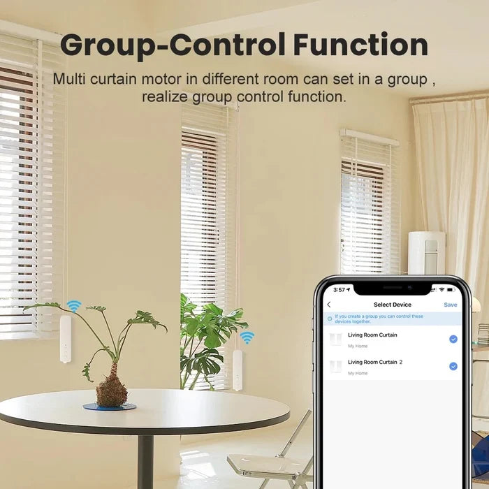 Smart curtain control system.