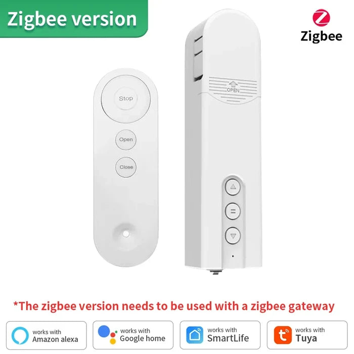 Zigbee smart blind motor and remote.