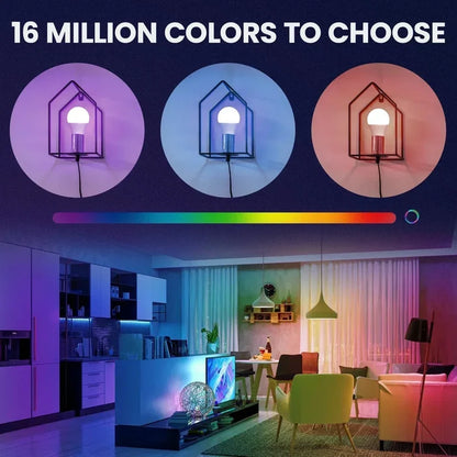 Color-changing smart light bulb.