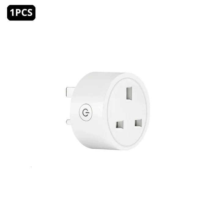 White smart plug.
