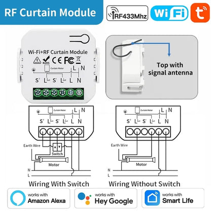 WIFI RF433 curtain