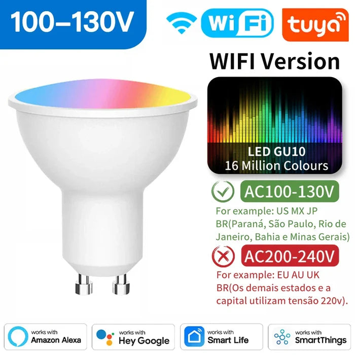 Smart WiFi LED light bulb.