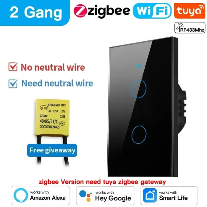 Blakc 2Gang / WIFI Version