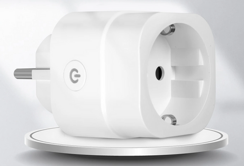 White smart plug adapter.