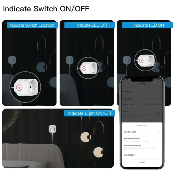 Smart plug features.