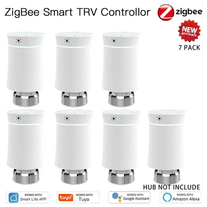 7PCS White Valve