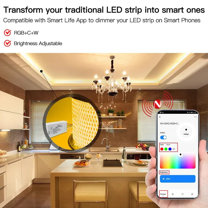 Smart LED strip controller.