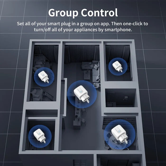 Smart plug group control concept.