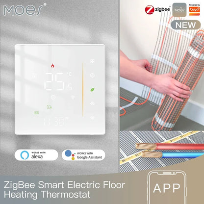 ZigBee smart electric floor heating thermostat.