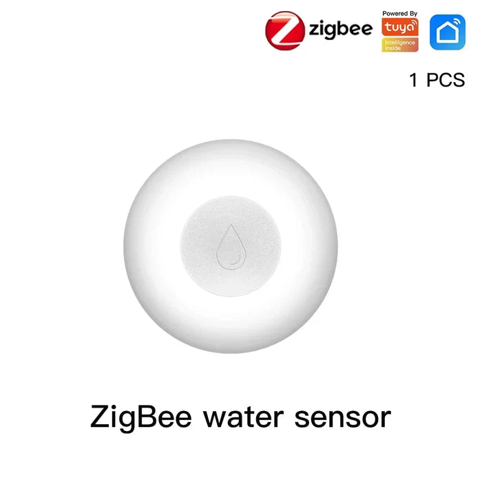 Round white water sensor.