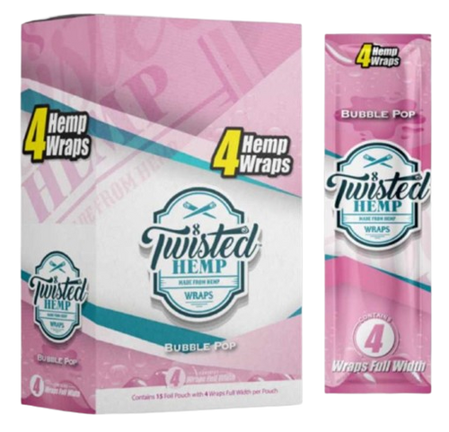 Twisted Hemp Bubble Pop 4ct 15pk