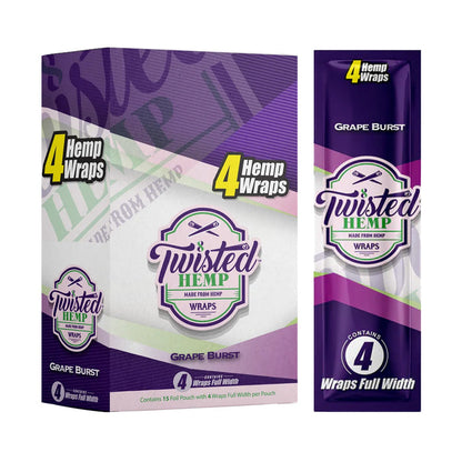 Twisted Hemp Wraps 4ct 15pk