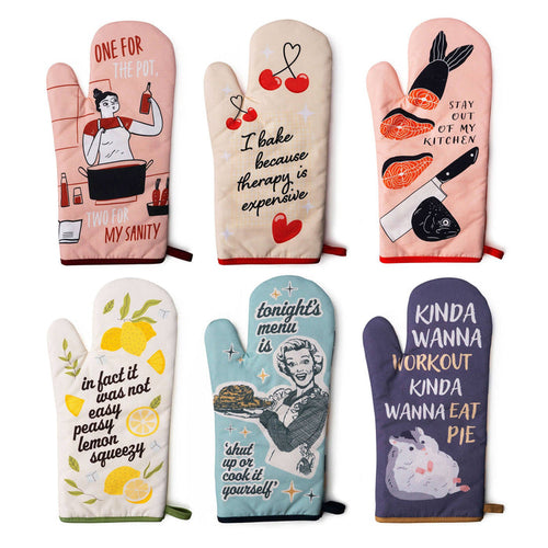 Two Left Feet Reluctant Chef Oven Mitt Assortment