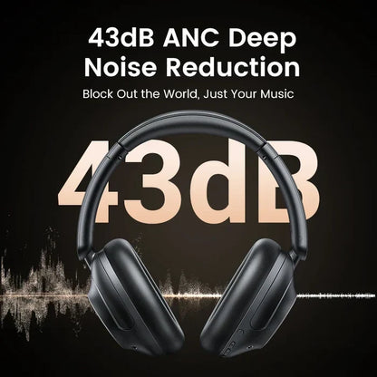 Black noise-canceling headphones.