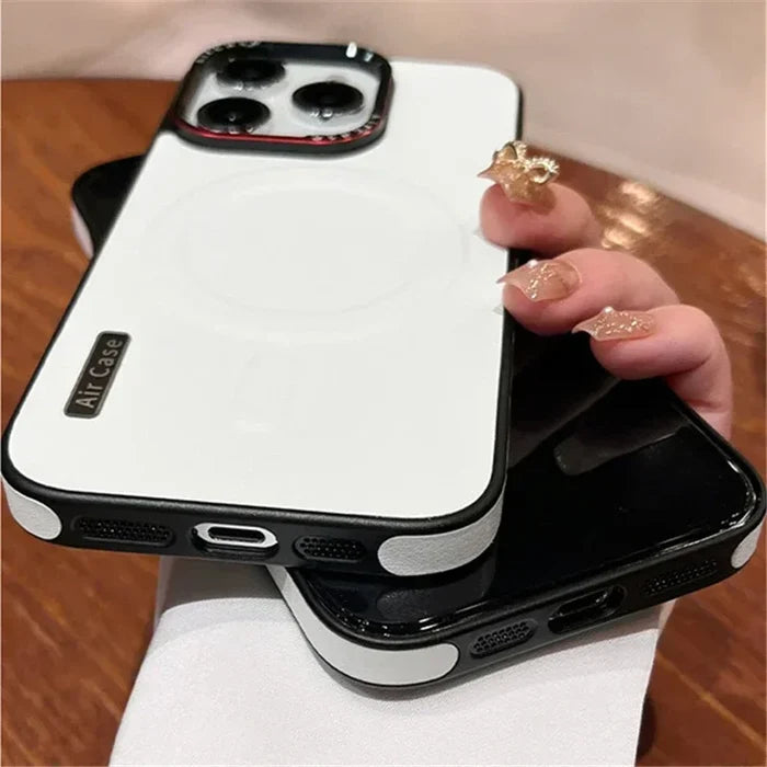 White and black phone cases.