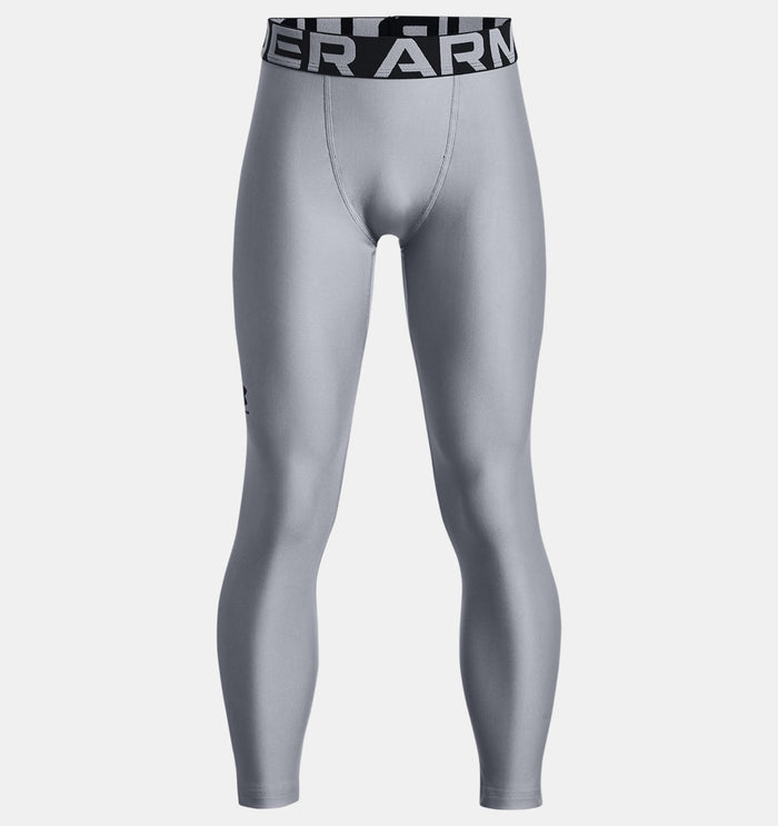 Under Armour Boys' Heatgear Armour Leggings Apparel Under Armour Steel-035 Youth XSmall
