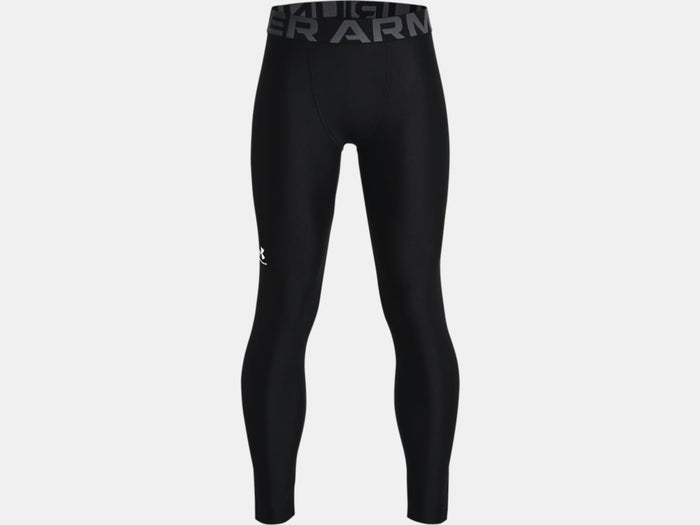 Under Armour Boys' Heatgear Armour Leggings Apparel Under Armour Black-001 Youth XSmall