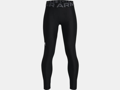 Under Armour Boys' Heatgear Armour Leggings Apparel Under Armour Black-001 Youth XSmall