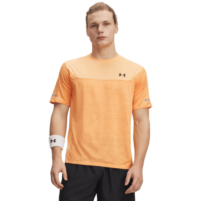 Under Armour Men's 2 Piece Co Ord Set Orange/Grey T-Shirt & Shorts
