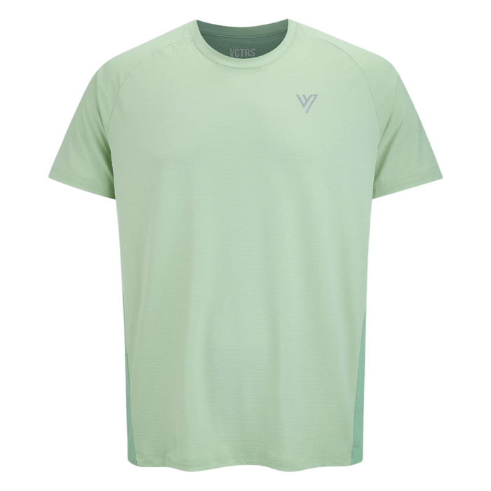 VCTRS Mens 3 Piece Co Ord Set Grey/Mint T-Shirt in mint green, part of a coordinated athletic outfit.