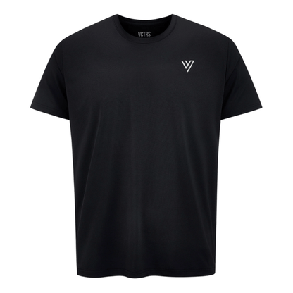 VCTRS Mens 2 Piece Co Ord Set Black T-Shirt featuring a sleek design and comfortable fit.