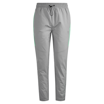 VCTRS Mens 3 Piece Co Ord Set grey trousers with mint accents, perfect for modern athletic style and comfort.