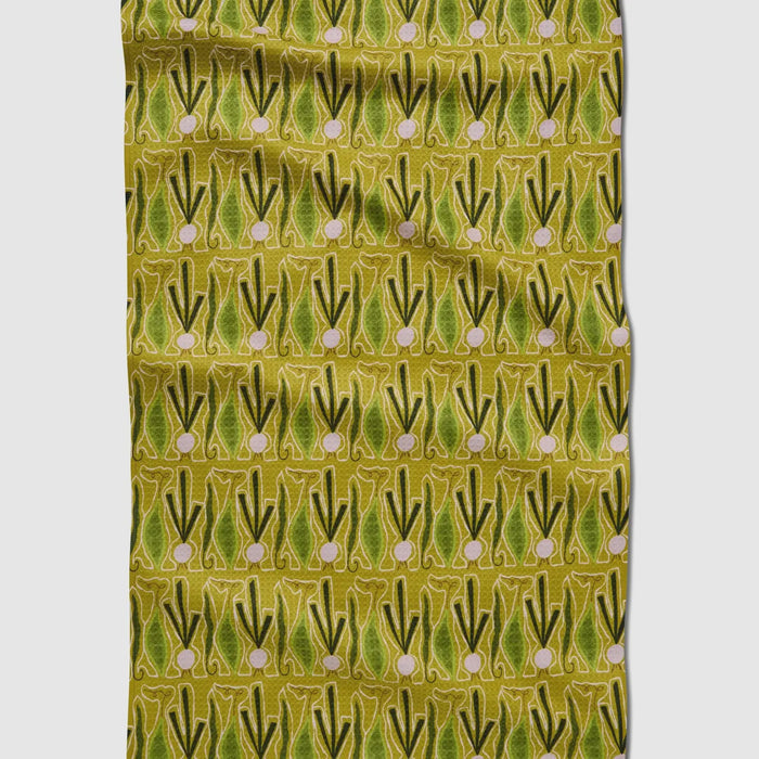 Veg On Parade Tea Towel