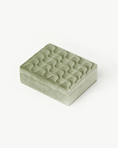 Velvet Jewellery Box | Sage Green Accessories Missoma