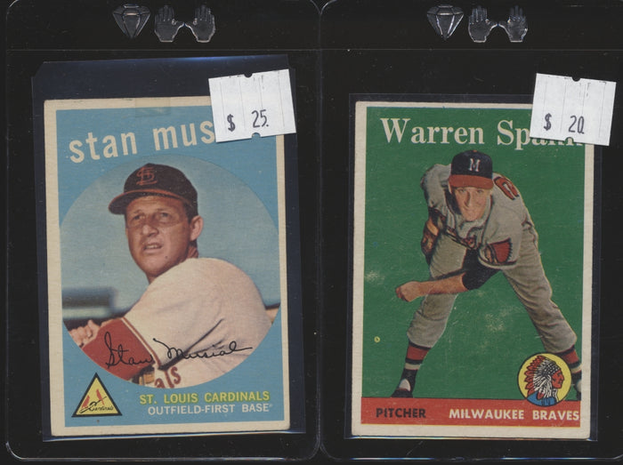 Vintage Mixer ~ 50 Spots featuring 1954 Topps Mays & 10 '51 Bowman Set Break Spots