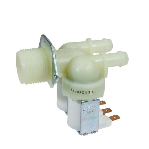 Washing Machine Universal Double Solenoid Valve | Water Inlet Fill Valve 180Degree | Cold