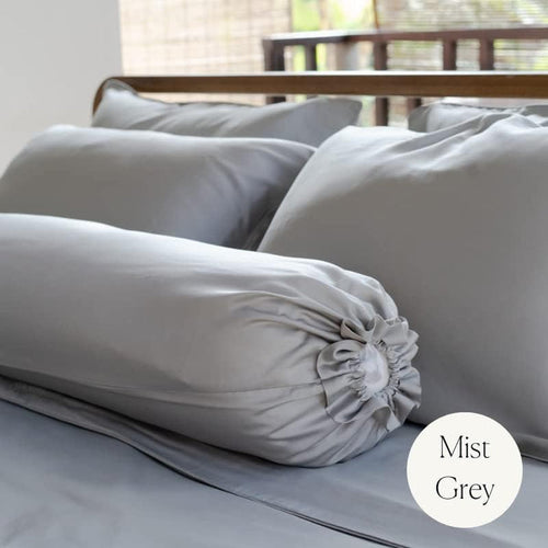 Weavve Home Signature Tencel Flat Sheet Queen Size Mist Grey