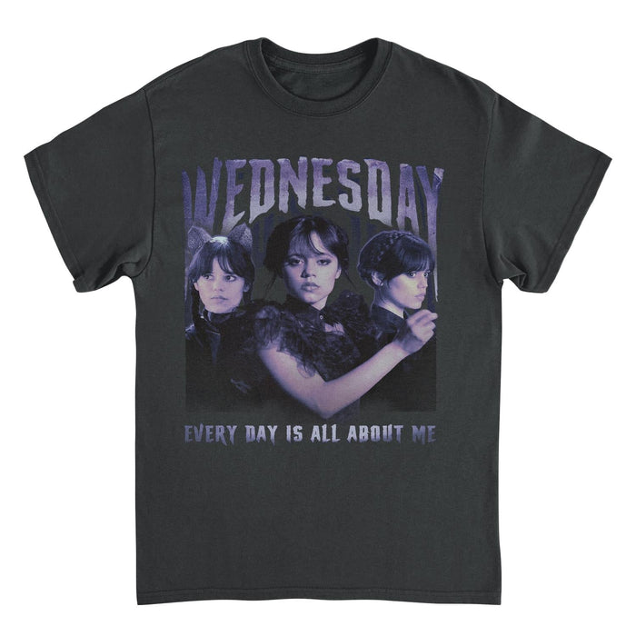 Wednesday All About Me Black T-Shirt
