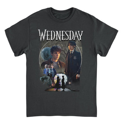 Wednesday Compilation Photo Black T-Shirt