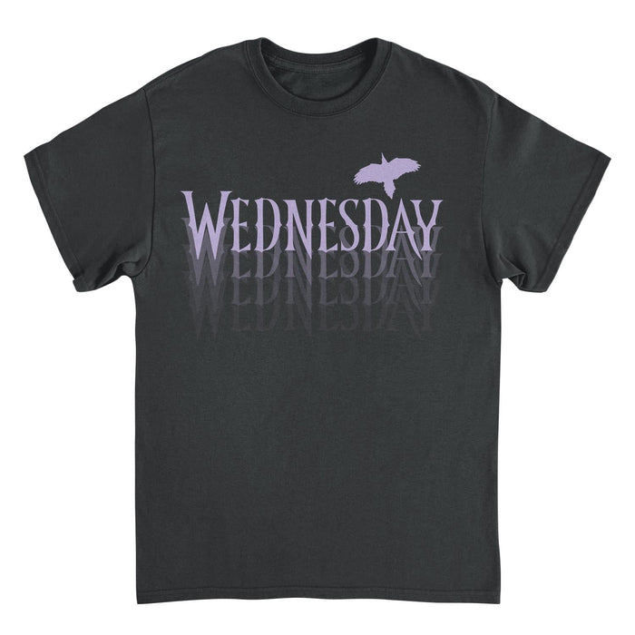 Wednesday Fading Logo Black T-Shirt