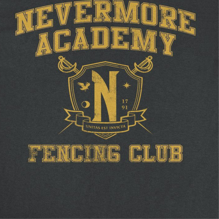 Wednesday Fencing 4 Black T-Shirt