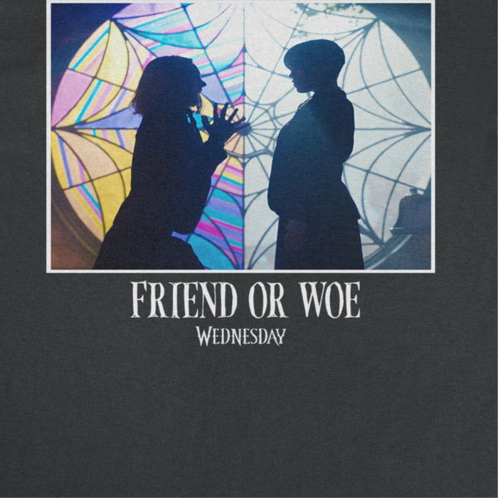 Wednesday Friend or Woe Black T-Shirt