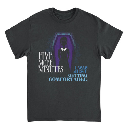 Wednesday Getting Comfortable Black T-Shirt